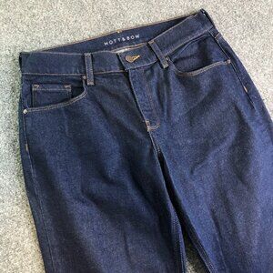 Mott and Bow Boyfriend Jeans Womens 28x32 Blue Denim Dark Wash Stretch Casual